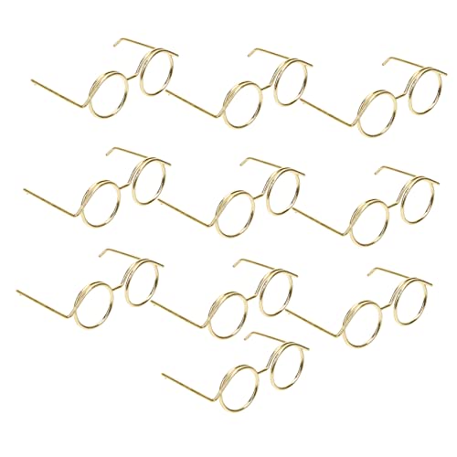 ADOCARN 10 Stück Mini Puppenbrille Teiliges Stilvolle und Rimmed Doll Eyewear für Kreative Bastelprojekte und Puppenmode für Kindergeburtstage und DIY Dekorationen ADOCARN 10 Stück Mini Puppenbrille Teiliges Stilvolle und Rimmed Doll Eyewear für Kreative Bastelprojekte und Puppenmode für Kindergeburtstage und DIY Dekorationen von ADOCARN