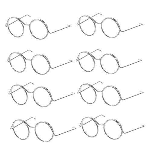 ADOCARN 10 Stück Puppenbrillen Zum Dekorieren Von Dekorationen Sonnenbrillen Miniaturspielzeug Minispielzeug Austauschbarer Miniatur Brillenrahmen Basteln Winzige Brillen von ADOCARN