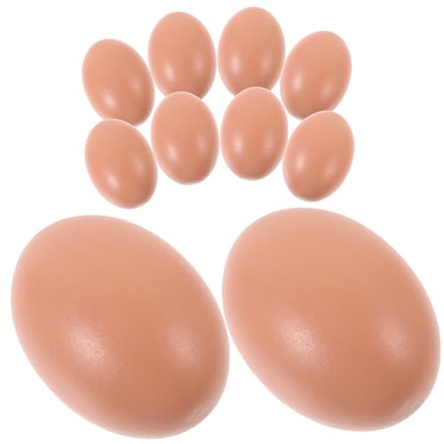 ADOCARN 10 Stück Teiliges Holzspielzeug Eier für DIY Dekorative Simulationseier für Ostern Kreative Bastelideen für Tischdeko oder ADOCARN 10 Stück Teiliges Holzspielzeug Eier für DIY Dekorative Simulationseier für Ostern Kreative Bastelideen für Tischdeko oder von ADOCARN