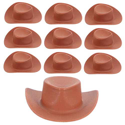 ADOCARN 10 Stück Teiliges Mini Cowboyhüte aus Kunststoff Puppenhaus Dekoration Tortenaufsätze für Feste Robust und Langlebig für DIY Bastelprojekte ADOCARN 10 Stück Teiliges Mini Cowboyhüte aus Kunststoff Puppenhaus Dekoration Tortenaufsätze für Feste Robust und Langlebig für DIY Bastelprojekte von ADOCARN