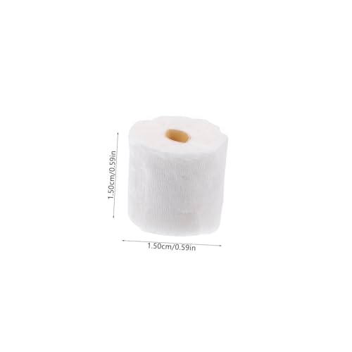 ADOCARN 10 Stück Teiliges Miniatur Papierhandtuch für Puppenhaus Kleine Dekorolle aus Robustem Material als Miniatur Accessoire für DIY Wohnraumgestaltung und Fotodekoration von ADOCARN