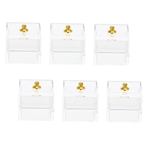 ADOCARN 10 Stück Transparente Mini Aufbewahrungsboxen für Puppenhäuser Kunststoff Dekorationsboxen für DIY Projekte für Kleine Süßigkeiten oder Accessoires Langlebig und Bruchsicher ADOCARN 10 Stück Transparente Mini Aufbewahrungsboxen für Puppenhäuser Kunststoff Dekorationsboxen für DIY Projekte für Kleine Süßigkeiten oder Accessoires Langlebig und Bruchsicher von ADOCARN