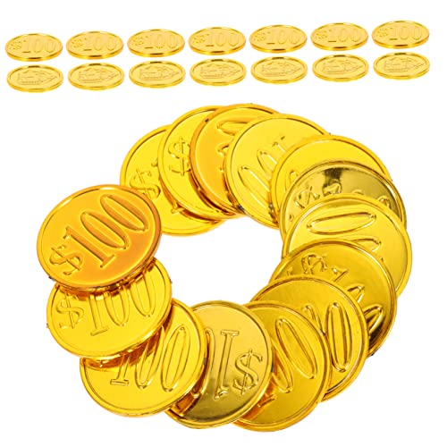 ADOCARN 100 Stück 100 Piratenmünzen Münze Mit Piratenschiff Muster Gefälschte Münze Requisiten Kinderspielzeug Lustiges Münzspielzeug Professionelle Partymünzen Täglicher Gebrauch von ADOCARN