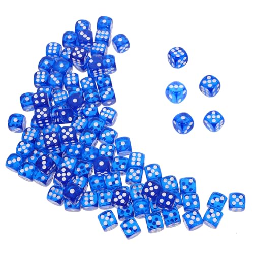 ADOCARN 100 Stück Acrylwürfel Sechsseitige Spielwürfel für Partys Spieleabende und Familientreffen Robuste Langlebige Spielzubehör und Deko für Gesellige Anlässe ADOCARN 100 Stück Acrylwürfel Sechsseitige Spielwürfel für Partys Spieleabende und Familientreffen Robuste Langlebige Spielzubehör und Deko für Gesellige Anlässe von ADOCARN
