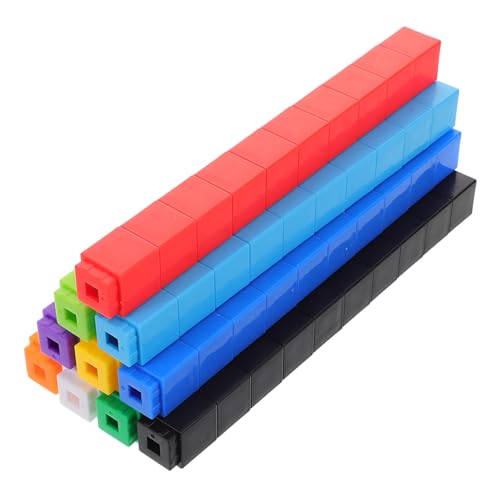 ADOCARN 100 Stück Mathe Rechenwürfel Kleinkinderspielzeug Zahlenwürfel Für Mathematik Zählwürfel Mathe Verknüpfungswürfel Kinderbauspielzeug Bausteine ​​Für Die Frühe Kindheit von ADOCARN