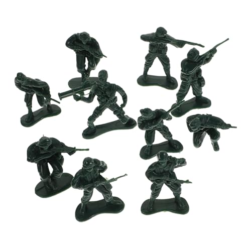 ADOCARN 100-teiliges Grünes Set Soldatenspielzeug Plastik-actionfiguren Für Kinder von ADOCARN
