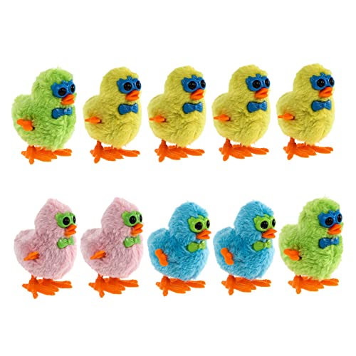 ADOCARN 10 Stück Aufziehspielzeug Für Jungen Und Mädchen Uhrwerk Laufendes Huhn Für Kleinkinder Zum Aufziehen Entzückendes Festival Für Kleinkinder Zufällige Farbe von ADOCARN