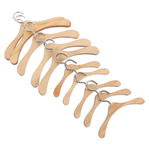 ADOCARN 10Stücke Mini Kleiderbügel aus Holz für Puppen Puppenkleider und Puppenhauszubehör Leicht und Platzsparend zum Aufhängen und Organisieren ADOCARN 10Stücke Mini Kleiderbügel aus Holz für Puppen Puppenkleider und Puppenhauszubehör Leicht und Platzsparend zum Aufhängen und Organisieren von ADOCARN