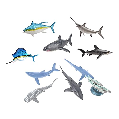 ADOCARN 10st Meeresfischmodell Badespielzeug Auto Hai- Haifigur Ozeantierfiguren Badewanne Meerestiere Kleinkindspielzeug Tiermodell Plastik ADOCARN 10st Meeresfischmodell Badespielzeug Auto Hai- Haifigur Ozeantierfiguren Badewanne Meerestiere Kleinkindspielzeug Tiermodell Plastik von ADOCARN