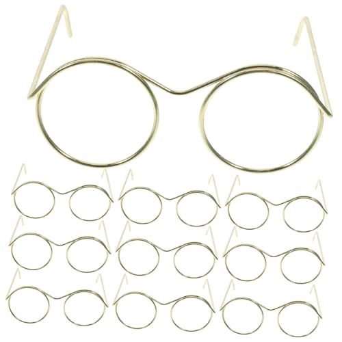 ADOCARN Puppenbrille Schwarze Mini-Rahmen Aus Metall 10 Stück für Bastel- und Vintage-Puppen ADOCARN Puppenbrille Schwarze Mini-Rahmen Aus Metall 10 Stück für Bastel- und Vintage-Puppen von ADOCARN