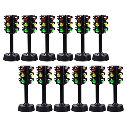 ADOCARN 12St Ampelmodell LED Lampe Straße Lichter Nacht Auto verkehrserziehung verkehrszeichen Verkehrsampel Spielset Frühpädagogisches Bildungsspielzeug Abs Black ADOCARN 12St Ampelmodell LED Lampe Straße Lichter Nacht Auto verkehrserziehung verkehrszeichen Verkehrsampel Spielset Frühpädagogisches Bildungsspielzeug Abs Black von ADOCARN
