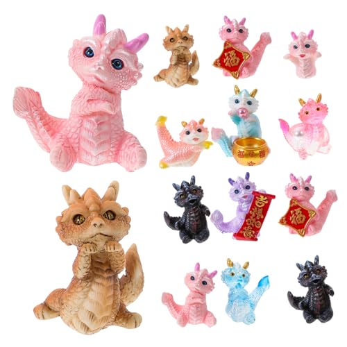 ADOCARN 12St Animal Figures Chinese Zodiac gartendeko wohnraumdeko -Statue Desktop-Mini-Drachenfiguren spielzeuge Dekoration Cartoon-Drachenfiguren Drachenfiguren aus Kunstharz ADOCARN 12St Animal Figures Chinese Zodiac gartendeko wohnraumdeko -Statue Desktop-Mini-Drachenfiguren spielzeuge Dekoration Cartoon-Drachenfiguren Drachenfiguren aus Kunstharz von ADOCARN