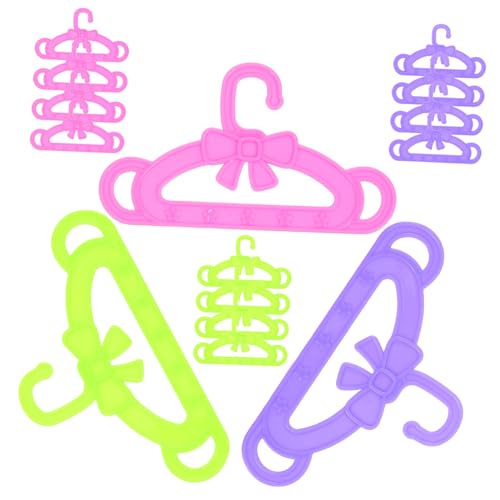 ADOCARN 15St Puppenaufhänger Miniatur Mini- Mädchen puppenkleiderbügel Puppen kleiderbügel puppenbügel Puppenkleiderhalter für Kleiderbügel für Puppenrock Plastik von ADOCARN