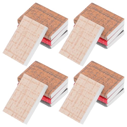 ADOCARN 16 Bücher im Maßstab 1:12: Miniatur-Puppenhausbücher, Modell für Puppenhaus-DIY-Bastelprojekte, Arbeitszimmer, Bücherregal-Displays, Dekorationen von ADOCARN