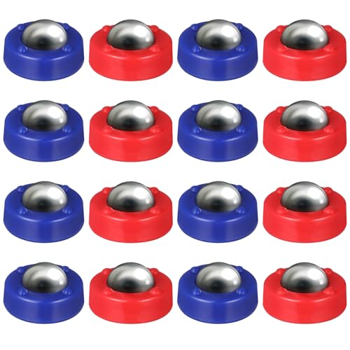 ADOCARN 16pcs Kinder Tabletop Curling Spiel Roll Perlen Shuffleboard Zubehör von ADOCARN