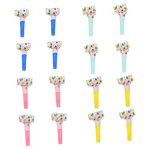 ADOCARN 16St Drachenpfeife blasen party spielzeug für kinder ' party favours Flash-Spielzeug Party-Blowouts pfeifen Spielzeuge Partypfeife Spielzeug Metall PVC von ADOCARN