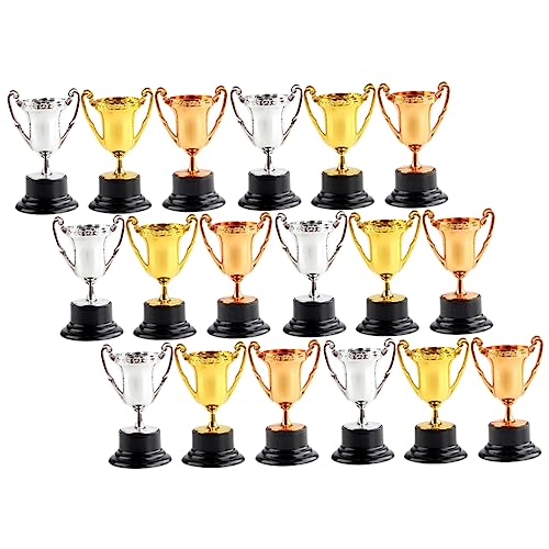 ADOCARN 18 Stücke Mini Award Trophäe Silber Mini Trophäe Tassen Spielzeug Trophäe Für Kinder Klassenzimmer Decor ADOCARN 18 Stücke Mini Award Trophäe Silber Mini Trophäe Tassen Spielzeug Trophäe Für Kinder Klassenzimmer Decor von ADOCARN