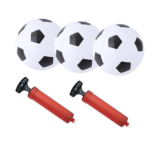 ADOCARN 1Satz Aufblasbare Fußballspielzeuge für Teiliges Weiße Bälle Rote Pumpen aus Langlebigem für Garten und Indoor Aktivitäten für Jungen ADOCARN 1Satz Aufblasbare Fußballspielzeuge für Teiliges Weiße Bälle Rote Pumpen aus Langlebigem für Garten und Indoor Aktivitäten für Jungen von ADOCARN