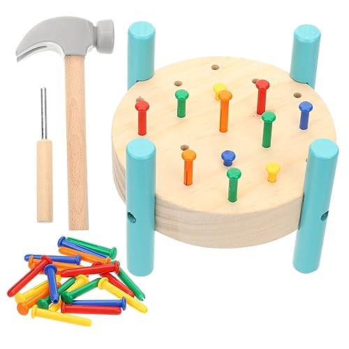 ADOCARN 1Satz Holz Hämmerwerkbank für Lernspielzeug Hand Auge Koordination und Denkens Farbenfrohes Design Sicheres und Langlebiges Holzspielzeug ADOCARN 1Satz Holz Hämmerwerkbank für Lernspielzeug Hand Auge Koordination und Denkens Farbenfrohes Design Sicheres und Langlebiges Holzspielzeug von ADOCARN