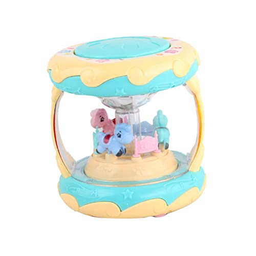 ADOCARN 1Stück Licht und Musik Handtrommel für Kleinkinder Lernspielzeug mit Karussell Design ohne Batterie Fördert Praktische Fähigkeiten und ADOCARN 1Stück Licht und Musik Handtrommel für Kleinkinder Lernspielzeug mit Karussell Design ohne Batterie Fördert Praktische Fähigkeiten und von ADOCARN