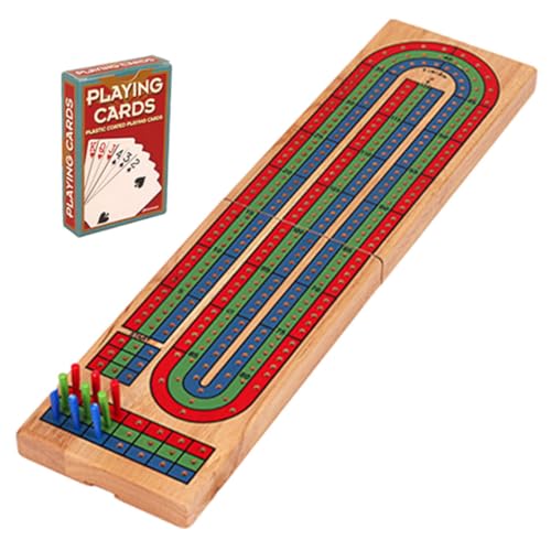 ADOCARN 1satz Cribbage Brettspiel Aus Massivem Holz Mit Karten Und Stiften Tragbares Tischspiel Für Partys Familienspiele Und Gesellige Abende Für Drinnen Und Draußen ADOCARN 1satz Cribbage Brettspiel Aus Massivem Holz Mit Karten Und Stiften Tragbares Tischspiel Für Partys Familienspiele Und Gesellige Abende Für Drinnen Und Draußen von ADOCARN