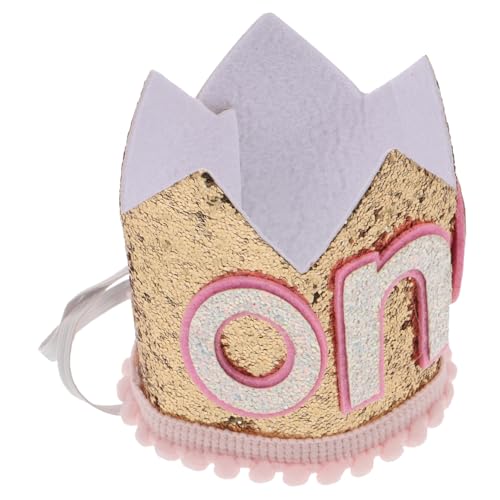 ADOCARN 1 Geburtstag Foto Hut Glitzer Krone Stirnband Verstellbar Bequem Party Versorgung Für Baby Mädchen Weiß Gold ADOCARN 1 Geburtstag Foto Hut Glitzer Krone Stirnband Verstellbar Bequem Party Versorgung Für Baby Mädchen Weiß Gold von ADOCARN