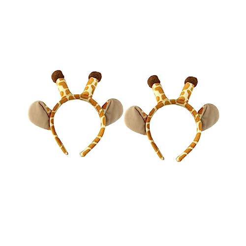 ADOCARN 2stücke Giraffenform Stirnband Haarreif Für Party Performance Frauen Mädchen Leicht Und Bequem Mit Lustigem Giraffendesign Für Cosplay Und Fotos von ADOCARN