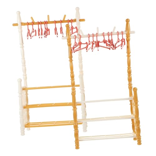 ADOCARN 2 Sets Kleiderständer Spielzeug Miniaturmöbel Ornament Dekoratives Minihaus Kleiderbügel Puppenhausmöbel Miniaturkleidung Möbel Minihaus Spielzeug Puppenhausdekor Puppenspielzeug ADOCARN 2 Sets Kleiderständer Spielzeug Miniaturmöbel Ornament Dekoratives Minihaus Kleiderbügel Puppenhausmöbel Miniaturkleidung Möbel Minihaus Spielzeug Puppenhausdekor Puppenspielzeug von ADOCARN