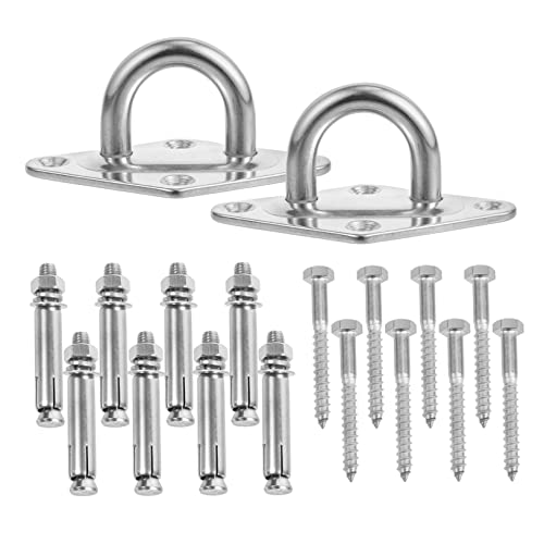 ADOCARN 2 Sets Metall Clip Haken Ösenplattenhaken Edelstahlhaken Edelstahl Heavy Duty Haken ADOCARN 2 Sets Metall Clip Haken Ösenplattenhaken Edelstahlhaken Edelstahl Heavy Duty Haken von ADOCARN