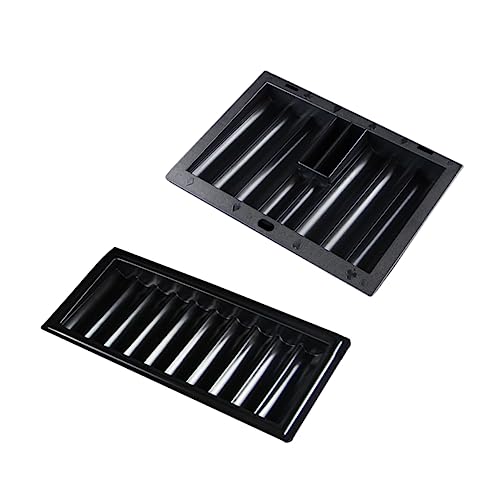 ADOCARN 2 Stück Chip Tablett, Dickes Poker Chip Tablett, Tisch Chip Aufbewahrungstablett, Tisch Chip Halter, Tablett, Tisch Chip Tablett, Poker Chip Etui, Poker Chip Halter von ADOCARN