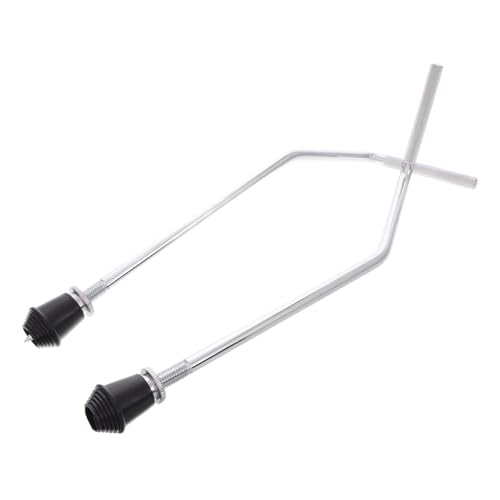 ADOCARN 2 Stücke Metall Trommel Beine Galvanisierte Silber Finish Für Drum Set rutschfeste Basis von ADOCARN