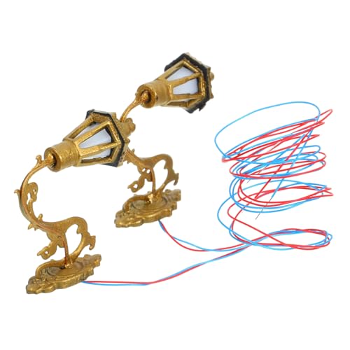 ADOCARN 2 Stück Gartenlampe Modell Dekorative Landschaftsbeleuchtung für Sandtisch Realistische Gartenlichter für Miniaturhäuser und Modelleisenbahnen ADOCARN 2 Stück Gartenlampe Modell Dekorative Landschaftsbeleuchtung für Sandtisch Realistische Gartenlichter für Miniaturhäuser und Modelleisenbahnen von ADOCARN