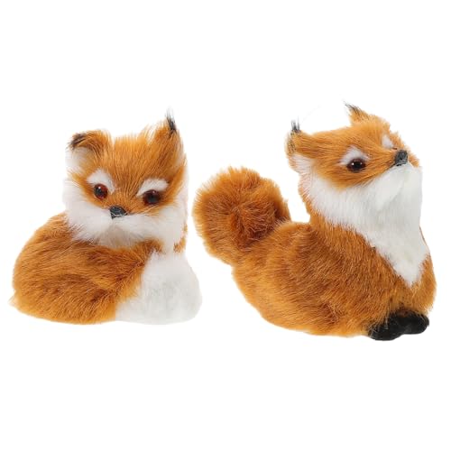 ADOCARN 2 Stück Kleiner Fuchs, Ornament, Plüschfuchs, Kuscheltiere, Fuchsstatue, Urlaubsfuchs, Plüsch, Waldtiere, Ornamente, Mini Tier, Plüsch, Waldornamente, Ausgestopfter Fuchs, ADOCARN 2 Stück Kleiner Fuchs, Ornament, Plüschfuchs, Kuscheltiere, Fuchsstatue, Urlaubsfuchs, Plüsch, Waldtiere, Ornamente, Mini Tier, Plüsch, Waldornamente, Ausgestopfter Fuchs, von ADOCARN