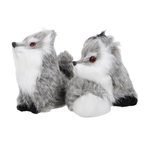 ADOCARN 2 Stück Kleines Fuchs Ornament, Ausgestopfter Fuchs, Plüschtier, Pelziges Plüsch, Simulation, Plüschtiere, Urlaubsfuchs, Plüschfuchs, Plüschtiere, Waldtierfiguren, ADOCARN 2 Stück Kleines Fuchs Ornament, Ausgestopfter Fuchs, Plüschtier, Pelziges Plüsch, Simulation, Plüschtiere, Urlaubsfuchs, Plüschfuchs, Plüschtiere, Waldtierfiguren, von ADOCARN