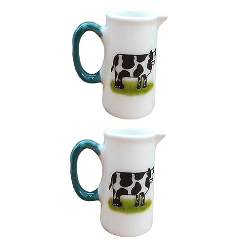 ADOCARN 2 Stück Milchbecher Keramik Puppenhaus Zubehör für Szenen und Rollenspiele und Elegant für Miniaturliebhaber ADOCARN 2 Stück Milchbecher Keramik Puppenhaus Zubehör für Szenen und Rollenspiele und Elegant für Miniaturliebhaber von ADOCARN