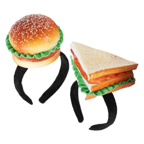 ADOCARN Halloween-kostümzubehör 2 Hamburger-food-hut-stirnbänder Party- Und Geburtstags-kopfbedeckung ADOCARN Halloween-kostümzubehör 2 Hamburger-food-hut-stirnbänder Party- Und Geburtstags-kopfbedeckung von ADOCARN