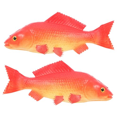 ADOCARN 2 Stück Pu Tiermodell Simulation, Realistische Fischfiguren, Fischskulptur, Kleine Fischdekoration, Simuliertes Fischmodell, Gefälschte Fischmodelle, Fischfigurenmodell, von ADOCARN