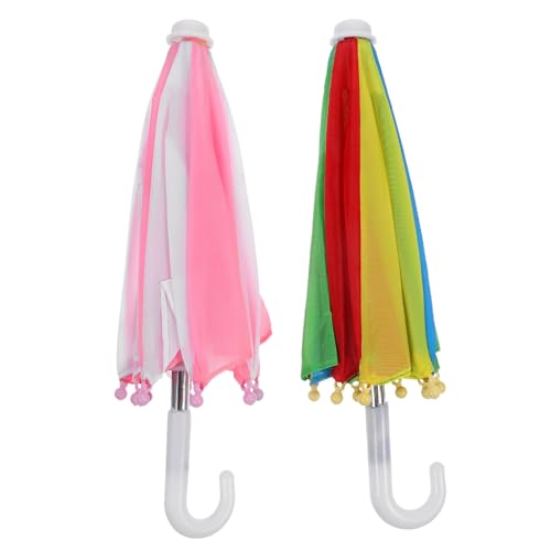 ADOCARN 2 Stück Regenschirm Für Puppen, Kinderschirm, Spielzeug Puppenschirm, Dekorativer Mini Regenschirm, Mikro Landschaftsdekoration, Mini Verstellbarer Regenschirm, Mini Regenschirm ADOCARN 2 Stück Regenschirm Für Puppen, Kinderschirm, Spielzeug Puppenschirm, Dekorativer Mini Regenschirm, Mikro Landschaftsdekoration, Mini Verstellbarer Regenschirm, Mini Regenschirm von ADOCARN
