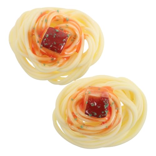 ADOCARN 2 Stück Simulierte Nudelspielzeug Requisiten für das Szenenlayout Pastaformen künstliches dekoratives Essen Künstliche Spaghetti-Requisiten gefälschte Spaghetti Pasta PVC ADOCARN 2 Stück Simulierte Nudelspielzeug Requisiten für das Szenenlayout Pastaformen künstliches dekoratives Essen Künstliche Spaghetti-Requisiten gefälschte Spaghetti Pasta PVC von ADOCARN