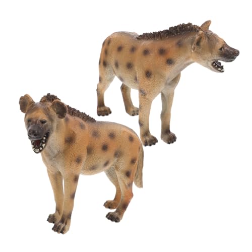 ADOCARN 2 Stück Teiliges Hyänenmodell aus Sicherem Kunststoff Realistische Tierfiguren für Pädagogisches Lernen und Sammeln für Kreative Nutzung und Ausstellungen ADOCARN 2 Stück Teiliges Hyänenmodell aus Sicherem Kunststoff Realistische Tierfiguren für Pädagogisches Lernen und Sammeln für Kreative Nutzung und Ausstellungen von ADOCARN