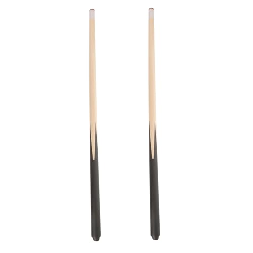 ADOCARN 2 Stück Teiliges Mini Billard Queue aus Holz Kurz Glatter Pool Cue Stick für Anfänger Trainingstool für Freizeitspieler von ADOCARN