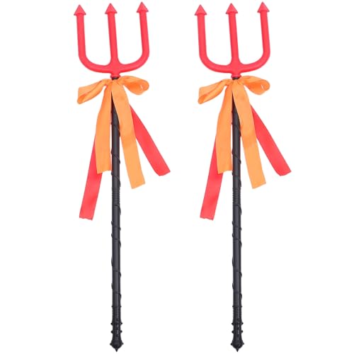 ADOCARN 2 Stück Teufels-Pitchgabel: Dämonen-Requisite, Kunststoff-Pitchgabel, Dreizack, Teufelskostüm-Zubehör für Erwachsene und Kinder, Halloween-Party, Cosplay ADOCARN 2 Stück Teufels-Pitchgabel: Dämonen-Requisite, Kunststoff-Pitchgabel, Dreizack, Teufelskostüm-Zubehör für Erwachsene und Kinder, Halloween-Party, Cosplay von ADOCARN