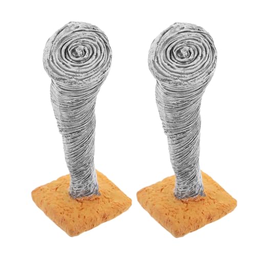 ADOCARN 2 Stück Tornado Figurine aus Resin für Sandtisch Realistische Tornado Skulptur für Desktop und Regal Dekoration für Mikro Landschaften und Kreative Displays ADOCARN 2 Stück Tornado Figurine aus Resin für Sandtisch Realistische Tornado Skulptur für Desktop und Regal Dekoration für Mikro Landschaften und Kreative Displays von ADOCARN