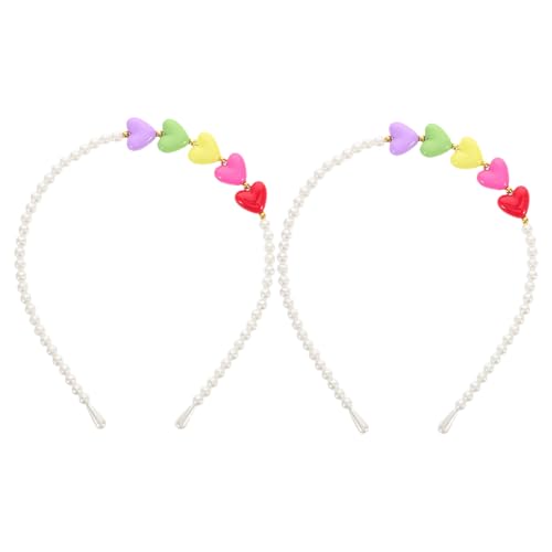 ADOCARN 2 Stück Valentinstag Haarband Herzförmige Perlen Kopfschmuck Haarschmuck für Hochzeiten Partys und Besondere Anlässe ADOCARN 2 Stück Valentinstag Haarband Herzförmige Perlen Kopfschmuck Haarschmuck für Hochzeiten Partys und Besondere Anlässe von ADOCARN