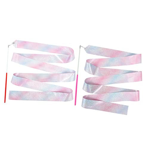 ADOCARN 2 Stücke Band Tanz Blinkende Gymnastik Für Regenbogen Fließende Band Streamer Kleine Bänder Polyester Rot ADOCARN 2 Stücke Band Tanz Blinkende Gymnastik Für Regenbogen Fließende Band Streamer Kleine Bänder Polyester Rot von ADOCARN