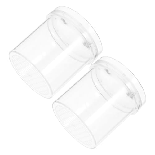 ADOCARN 2 Teilige Box Probenbox Naturerkundungsspielzeug Vergrößerungsglas Fänger Natur Abenteuer Set Probenbetrachter Spinnenfänger Betrachter Fänger Käfig Transparente von ADOCARN