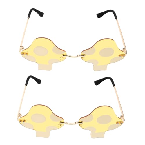 ADOCARN 2-teilige Party-sonnenbrillen Im Retro-pilz-design – Einzigartige Unregelmäßige Für Festivals, Abschlussbälle Und Rave-events – Unisex-sonnenbrillen Für Sommerspaß ADOCARN 2-teilige Party-sonnenbrillen Im Retro-pilz-design – Einzigartige Unregelmäßige Für Festivals, Abschlussbälle Und Rave-events – Unisex-sonnenbrillen Für Sommerspaß von ADOCARN