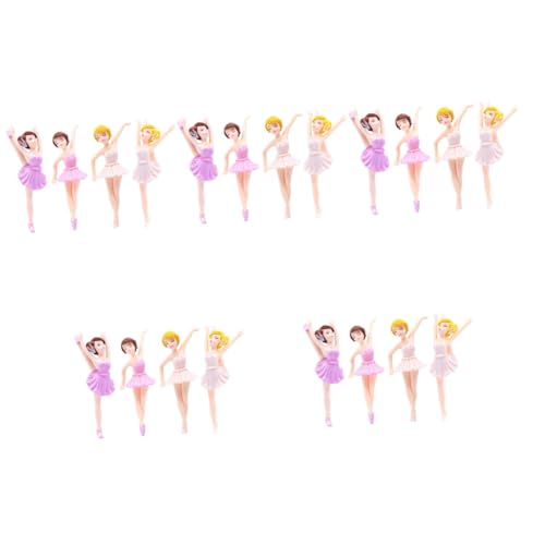 ADOCARN 20 Stück Ballerina Mädchen Ornamente, Geburtstagstorte, Ornament, Ballerina Tanzmädchen, Cupcake Topper, Ballerina Figur, Backdekorationen, Ballett Stil, Ballett Mädchen Statue ADOCARN 20 Stück Ballerina Mädchen Ornamente, Geburtstagstorte, Ornament, Ballerina Tanzmädchen, Cupcake Topper, Ballerina Figur, Backdekorationen, Ballett Stil, Ballett Mädchen Statue von ADOCARN