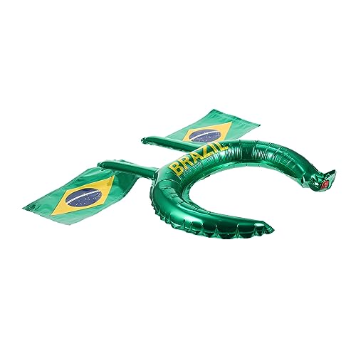 ADOCARN 20 Stück Fußball Wm Aufblasbare Stirnbänder Aluminiumfolie Heißluftballons Flaggen Design Kopfbedeckung für Fußballpartys Accessoire für Fans und Freunde von ADOCARN