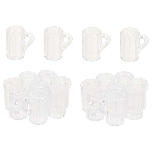 ADOCARN 20 Stück Mini Bierkrüge mit Griff Puppenhaus Deko Bierkrüge für DIY Mini Häuser und Fotorequisiten für Verschiedene Anlässe und Szenen ADOCARN 20 Stück Mini Bierkrüge mit Griff Puppenhaus Deko Bierkrüge für DIY Mini Häuser und Fotorequisiten für Verschiedene Anlässe und Szenen von ADOCARN